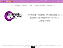 Tablet Screenshot of herramientaslightpainting.com